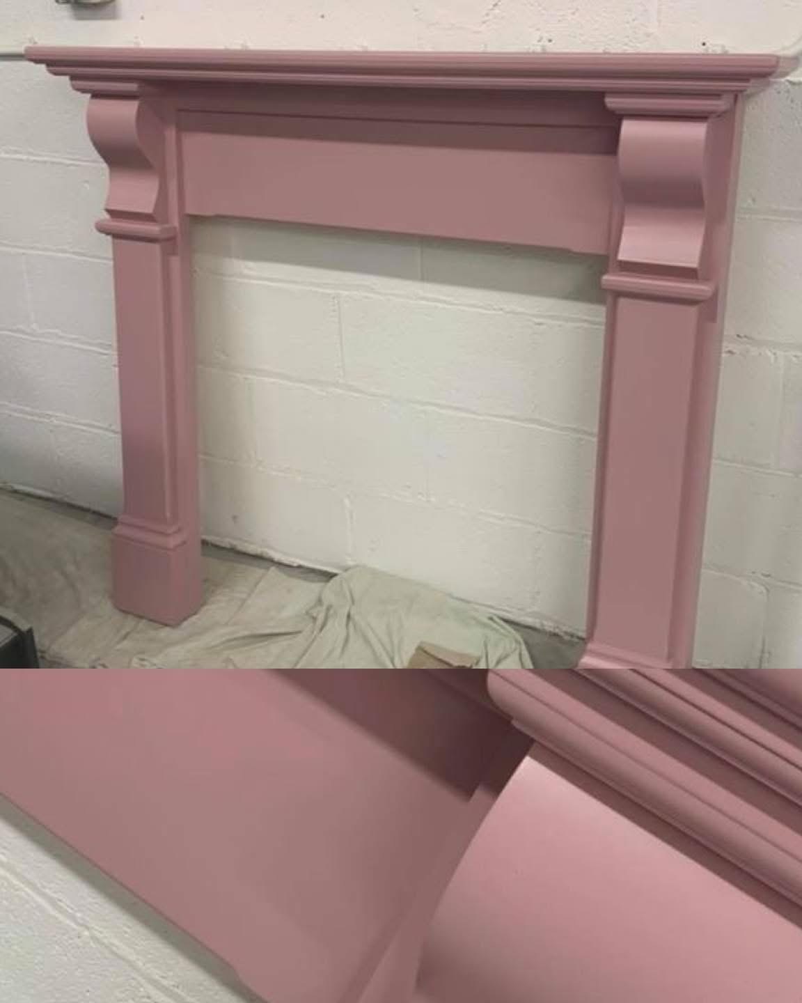Fireplace surround respray